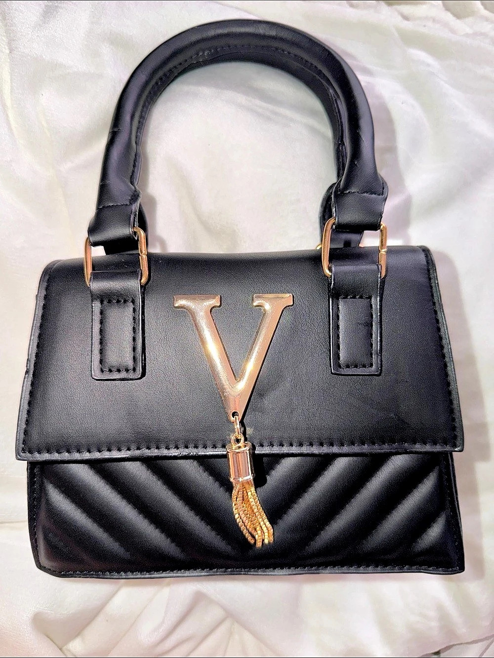 Black Quilted Shoulder Bag Like New
